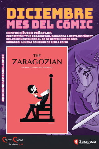 Cartel Exposición The Zaragozian Salón del Cómic Zaragoza 2023