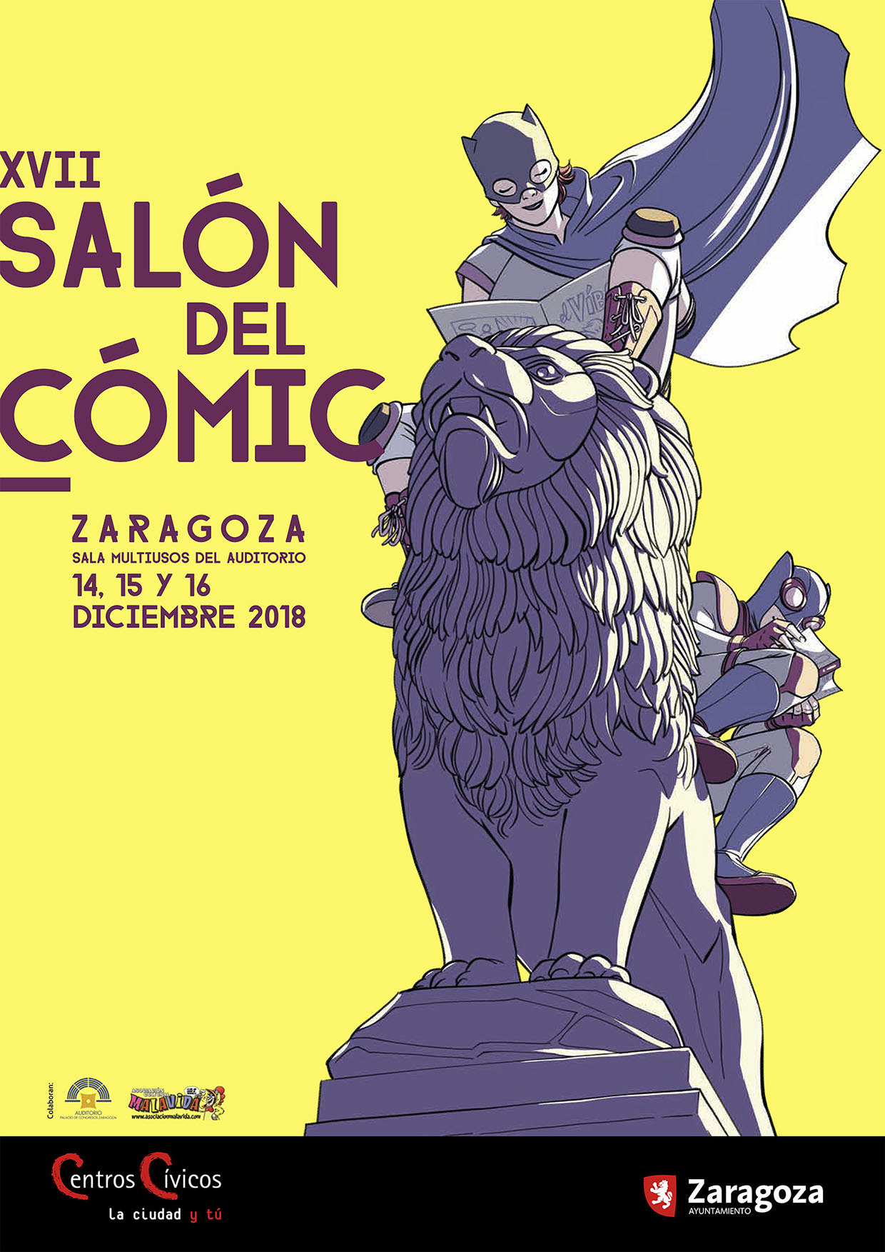 Cartel 2018 Salón del Cómic Zaragoza