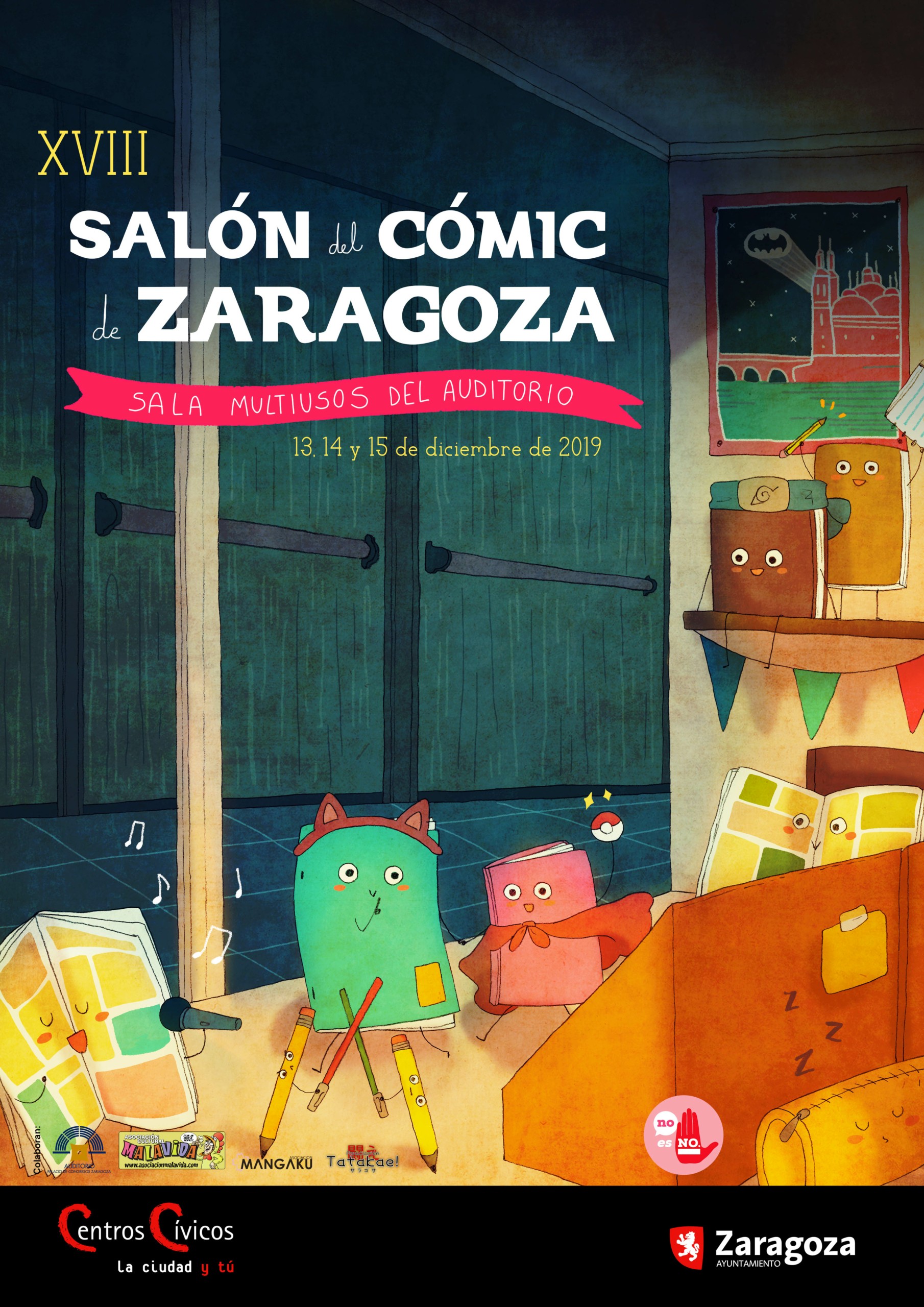 Cartel 2019 Salón del Cómic Zaragoza